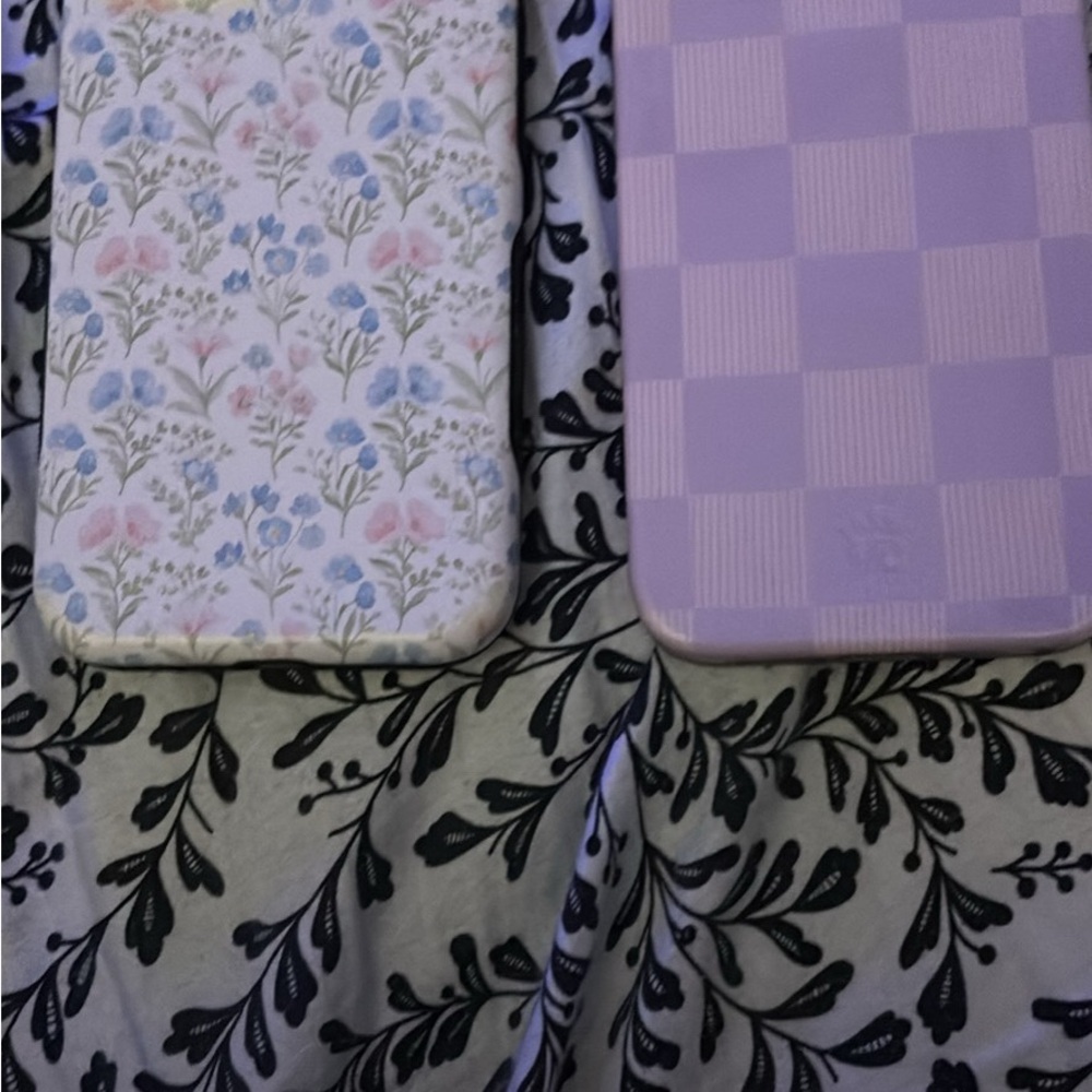 Velvet Caviar Floral and Lavender Checkered Cases  iPhone 14